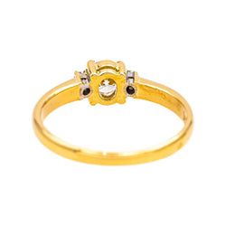 Ring Yellow gold solitaire diamond