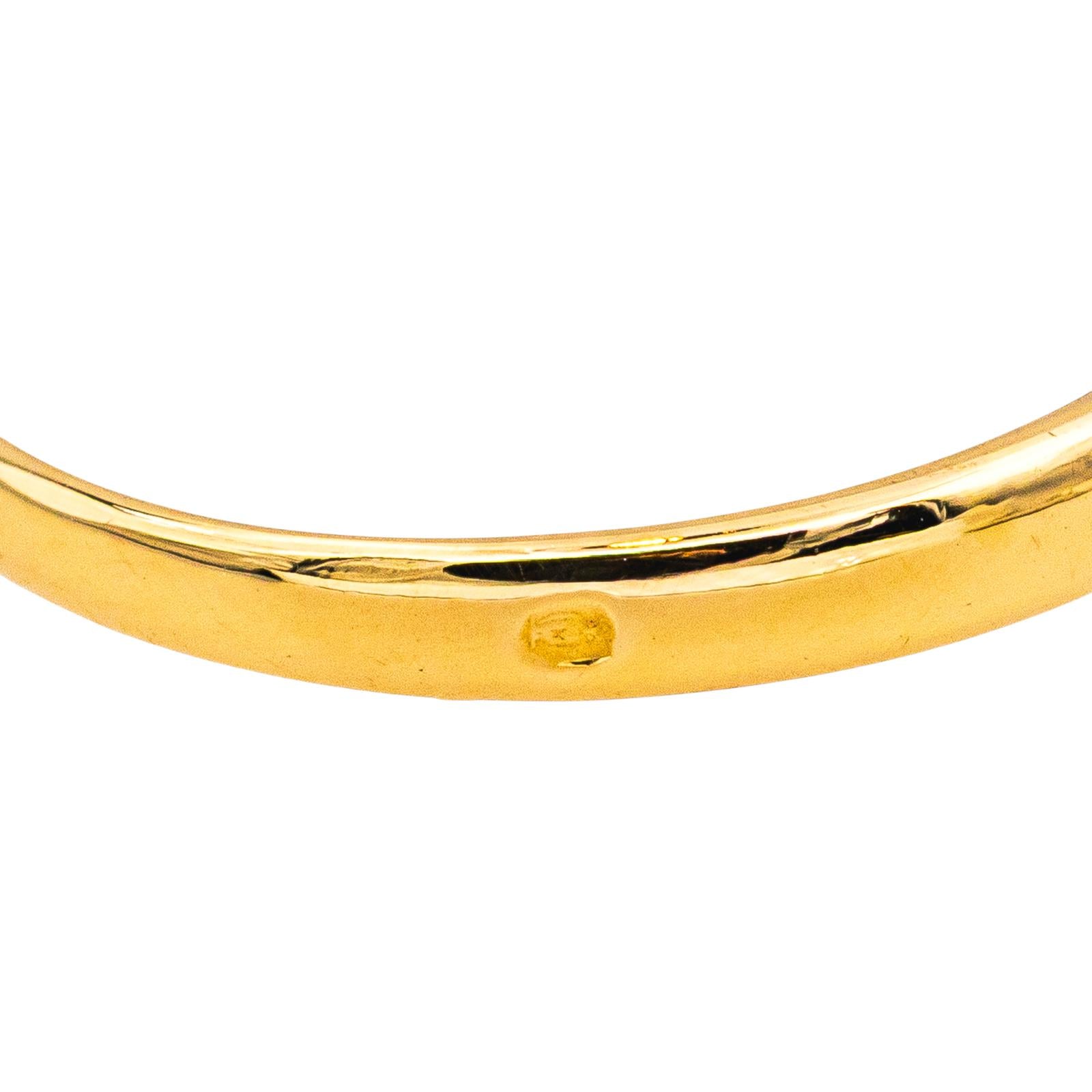 Ring Yellow gold solitaire diamond