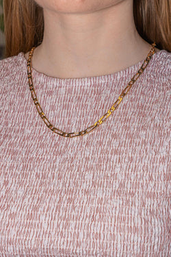 Collier Maille figaro  Or rose