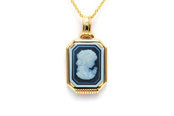 Pendentif en or jaune et camée