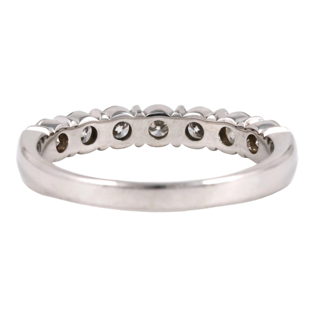 White Gold and Diamond Wedding Band