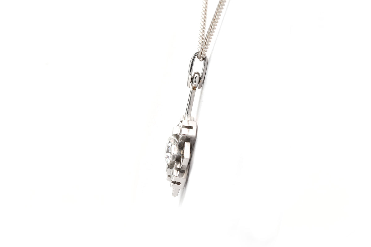 Pendentif en platine et diamants