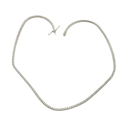 "Rivière" Necklace in White Gold and Diamonds