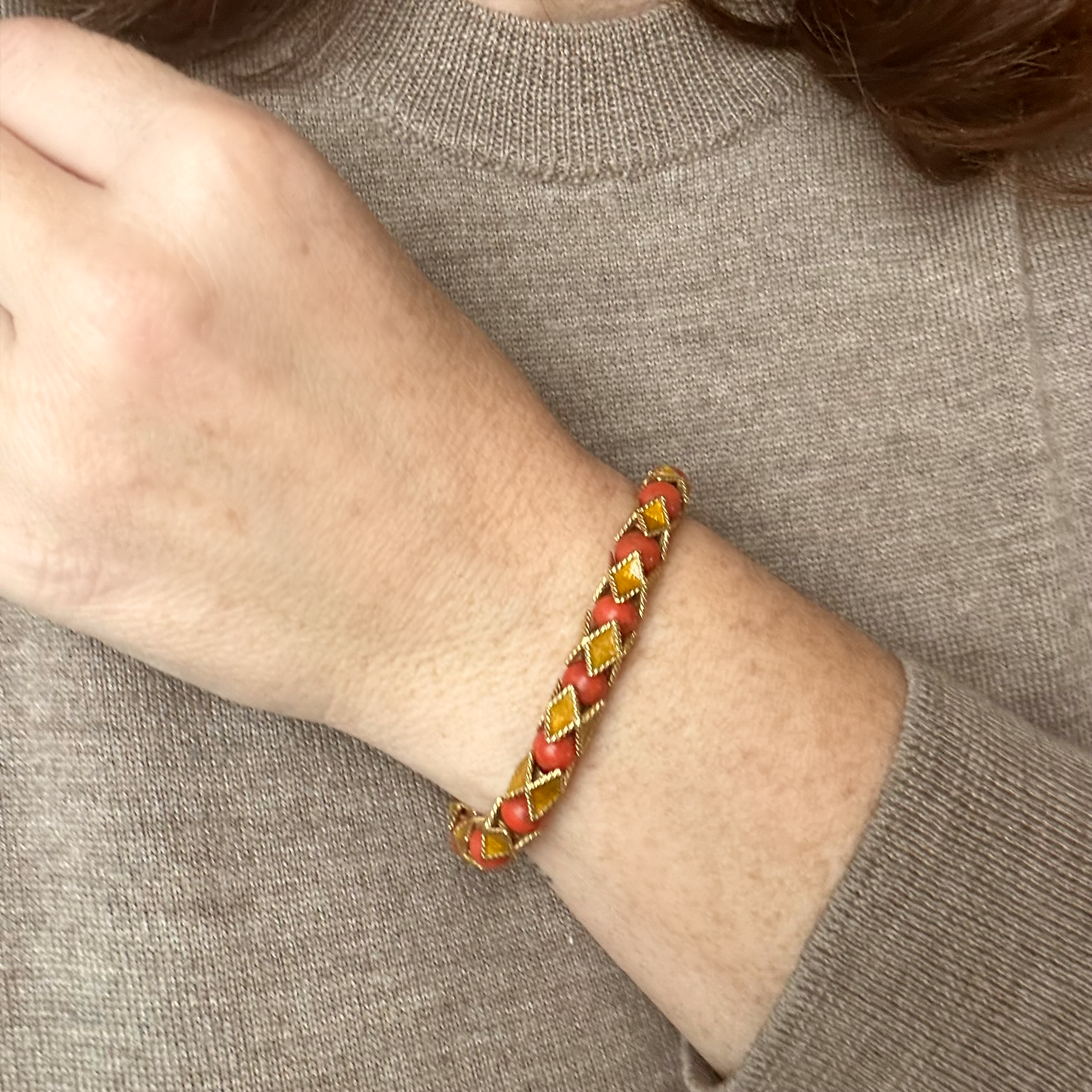 Bracelet articulé Jean et Pierre Bellin