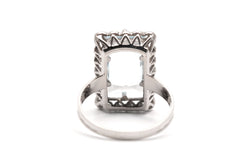 Bague Solitaire en or blanc et aigue-marine