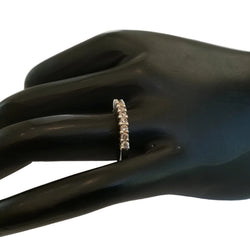 White Gold and Diamond Wedding Band