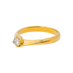 Bague Solitaire Or jaune Diamant