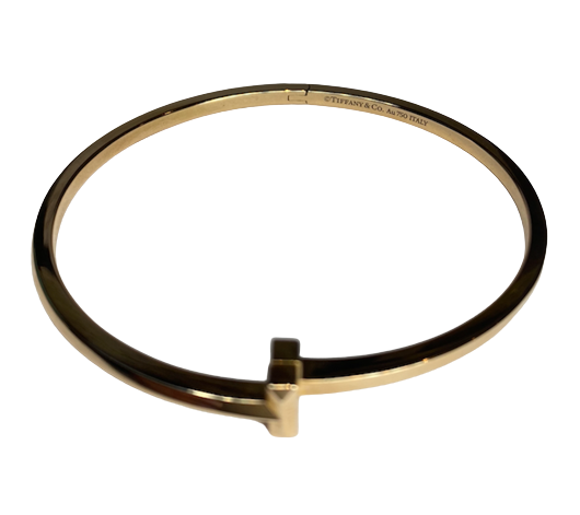TIFFANY & CO "Tiffany T" Bangle Watch in Rose Gold