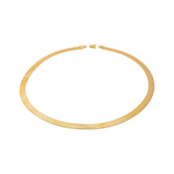 Yellow Gold Mirror-Finish Link Necklace