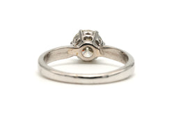 Bague Solitaire en or blanc et diamants