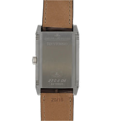 JAEGER-LECOULTRE "Reverso" GM Watch in Steel and Leather