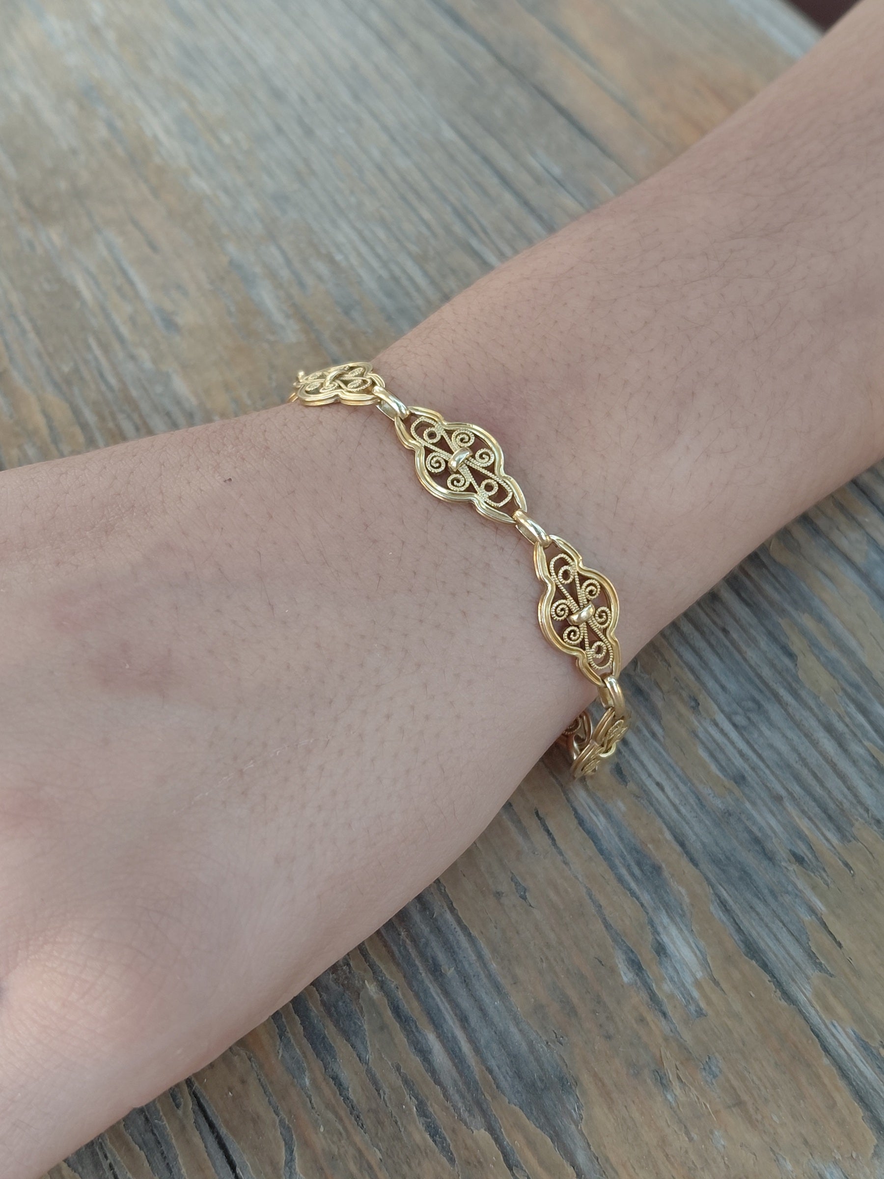 Art Nouveau / Art Deco Yellow Gold Bracelet