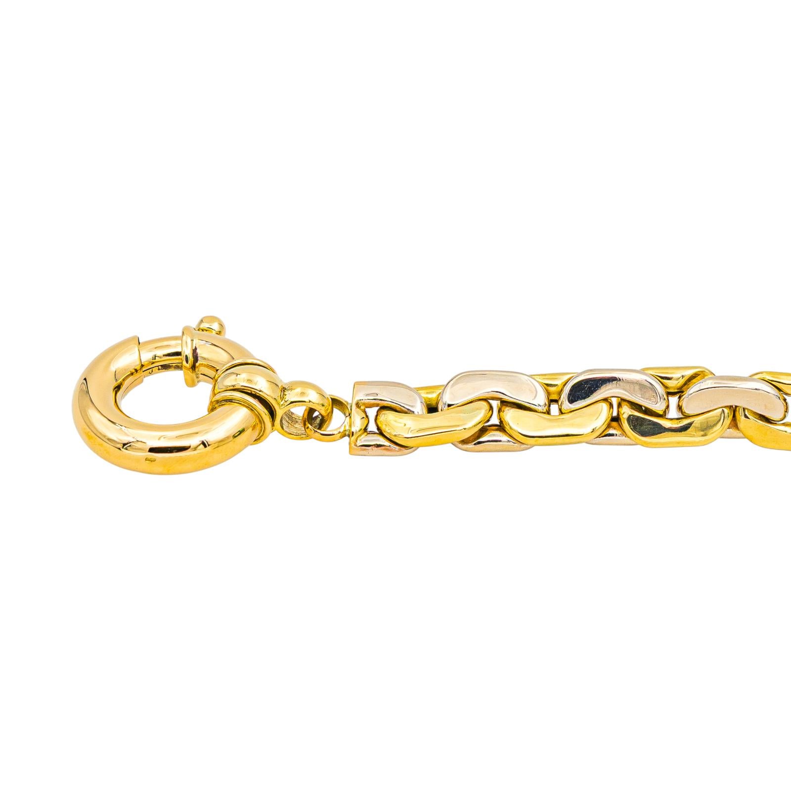 Necklace Bean stitch Yellow gold