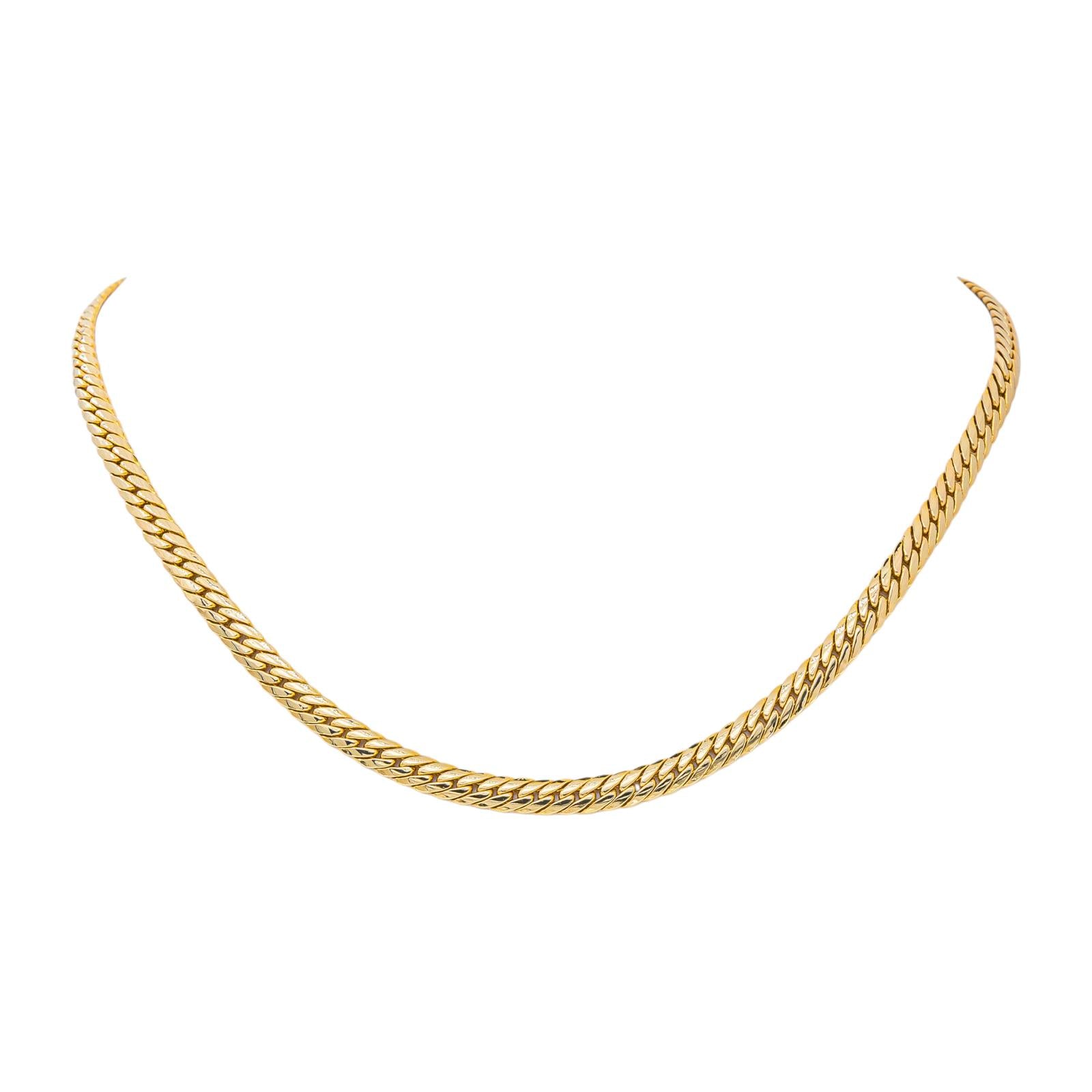 Yellow Gold English Link Necklace