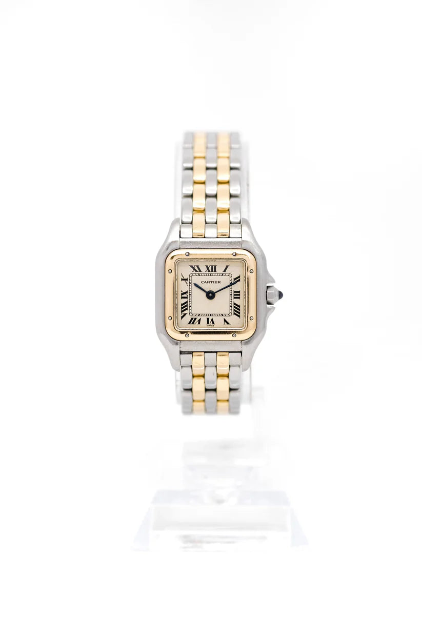 Montre CARTIER Panthère en or jaune et acier