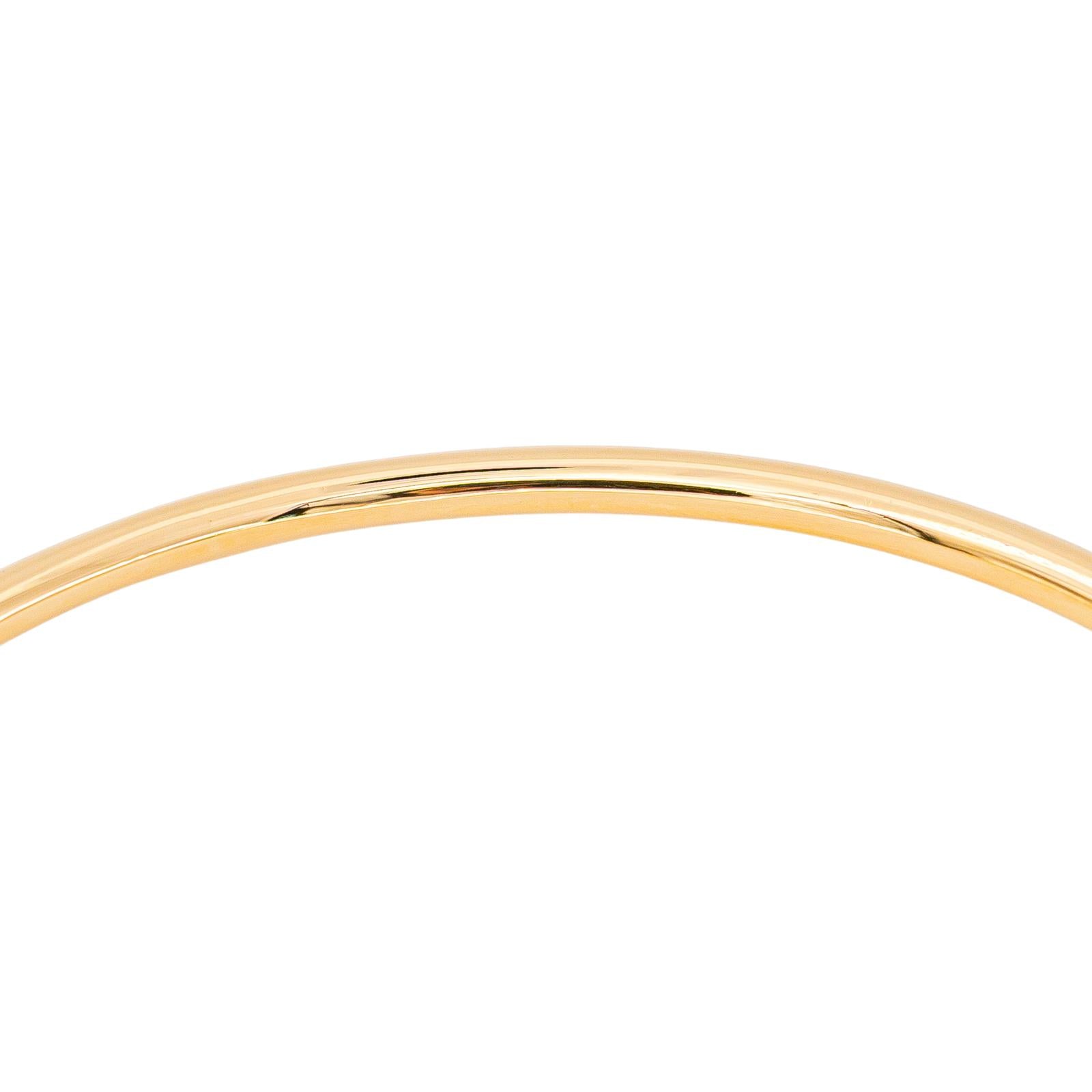 Yellow Gold Bangle Bracelet