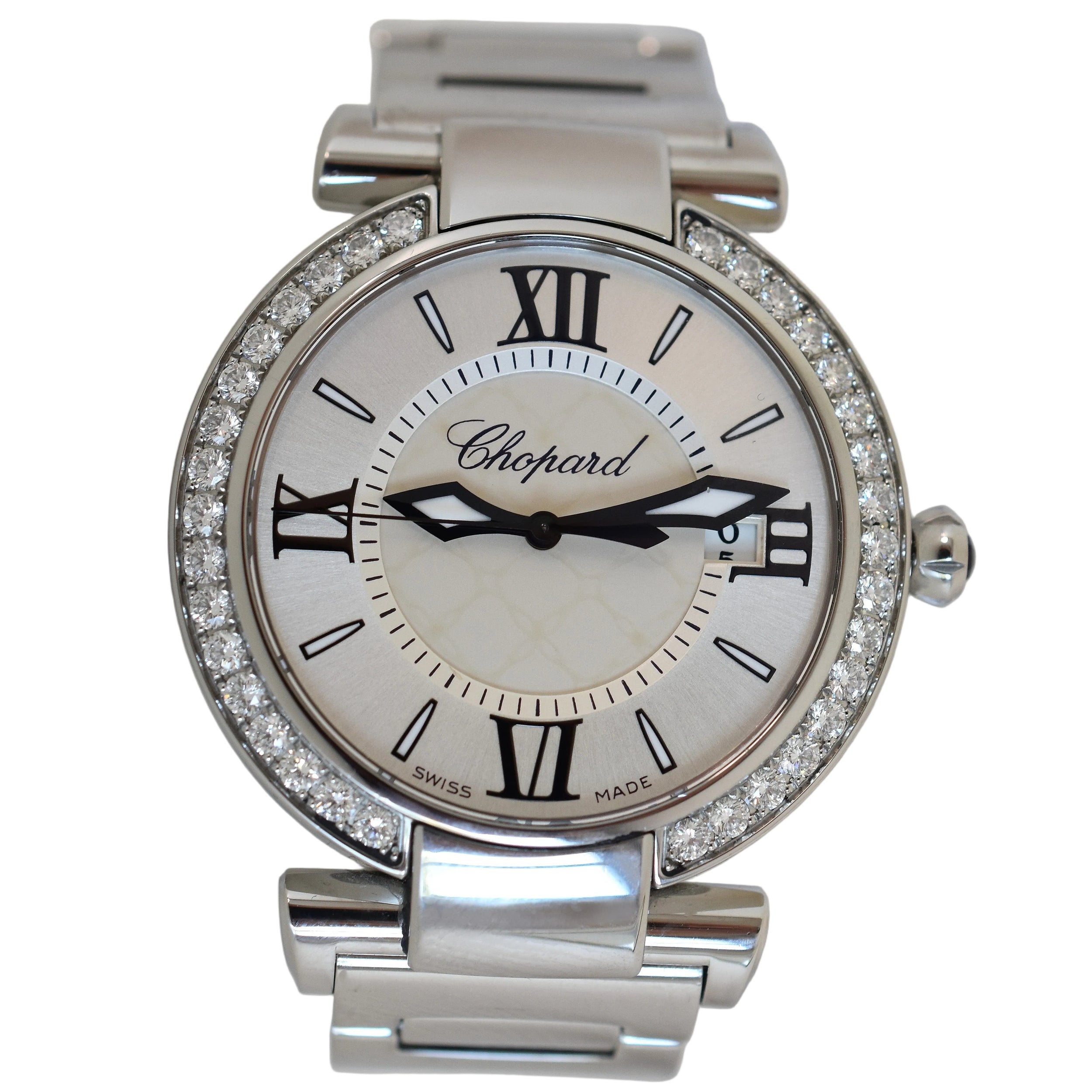 CHOPARD "Impériale" Watch in Stainless Steel, Amethyst, and Diamonds