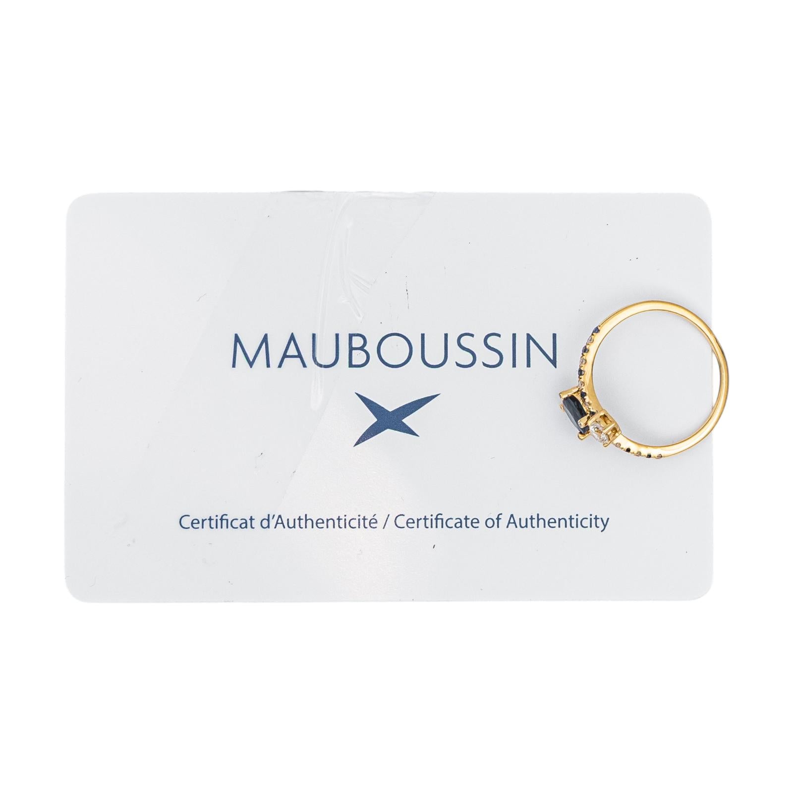 Mauboussin Bague  Toi et Moi  Duo d'amour Or jaune  Saphir