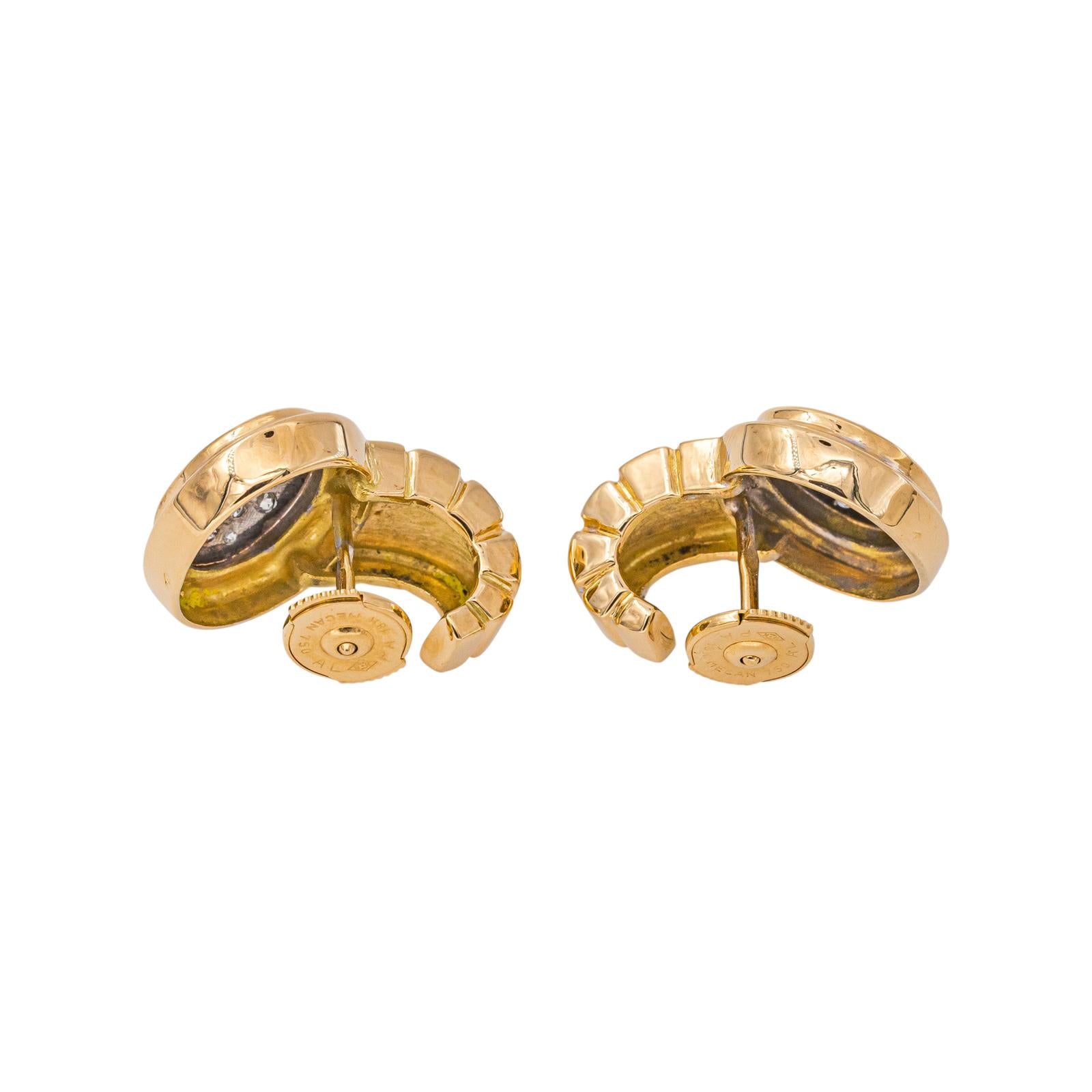 Boucles d'oreilles Or jaune Diamant
