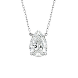 White Gold and Diamond Pendant Necklace