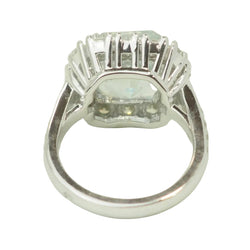 Entourage Ring in white gold, aquamarine, and diamonds