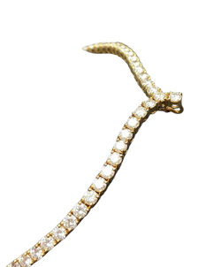 Collier Rivière en or jaune et diamants