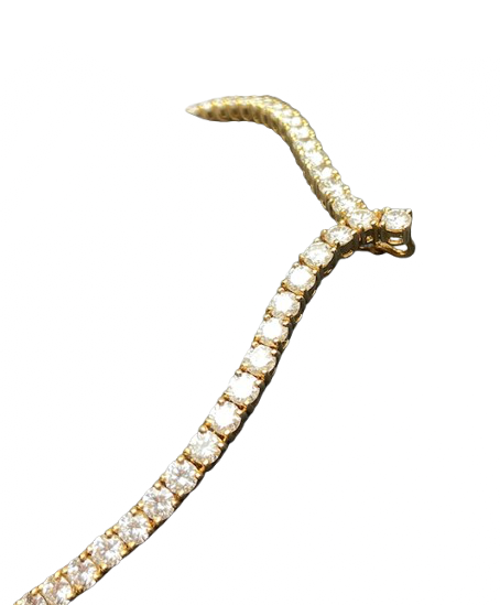 Collier Rivière en or jaune et diamants