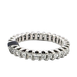 White Gold and Diamond Wedding Band
