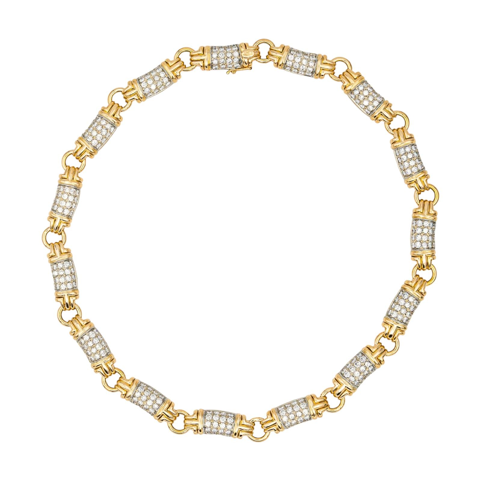 Bulgari Necklace Parentesi Yellow gold diamond