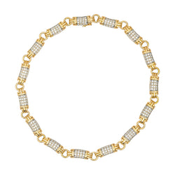 Bulgari Necklace Parentesi Yellow gold diamond