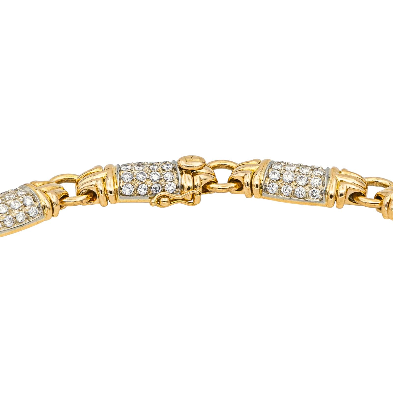 Bulgari Necklace Parentesi Yellow gold diamond