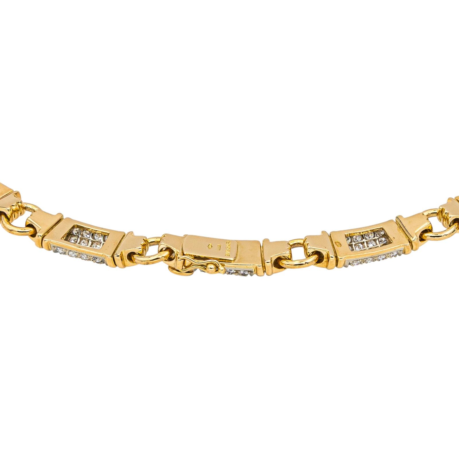 Bulgari Necklace Parentesi Yellow gold diamond