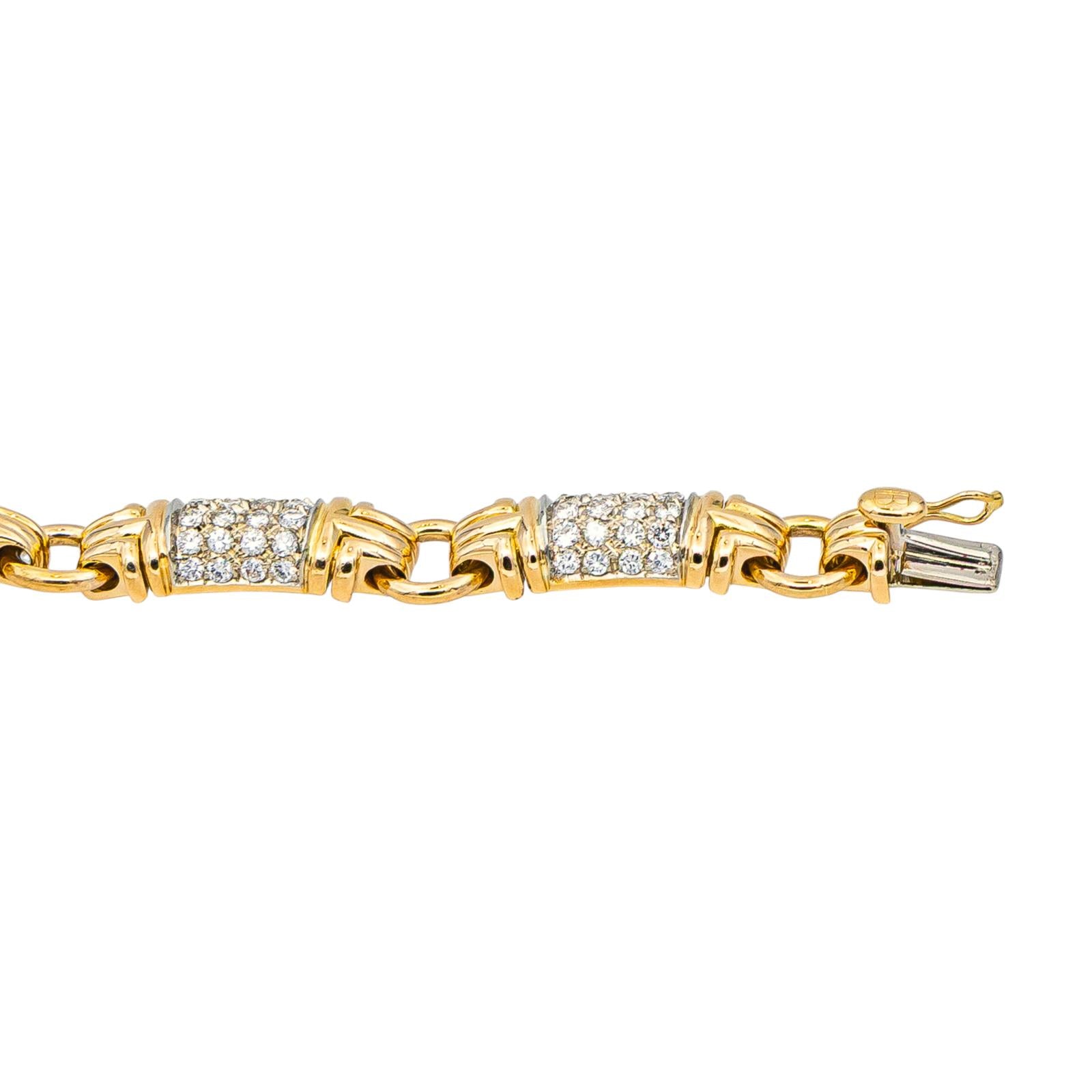 Bulgari Necklace Parentesi Yellow gold diamond