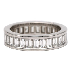 Bague Alliance en or blanc et diamants