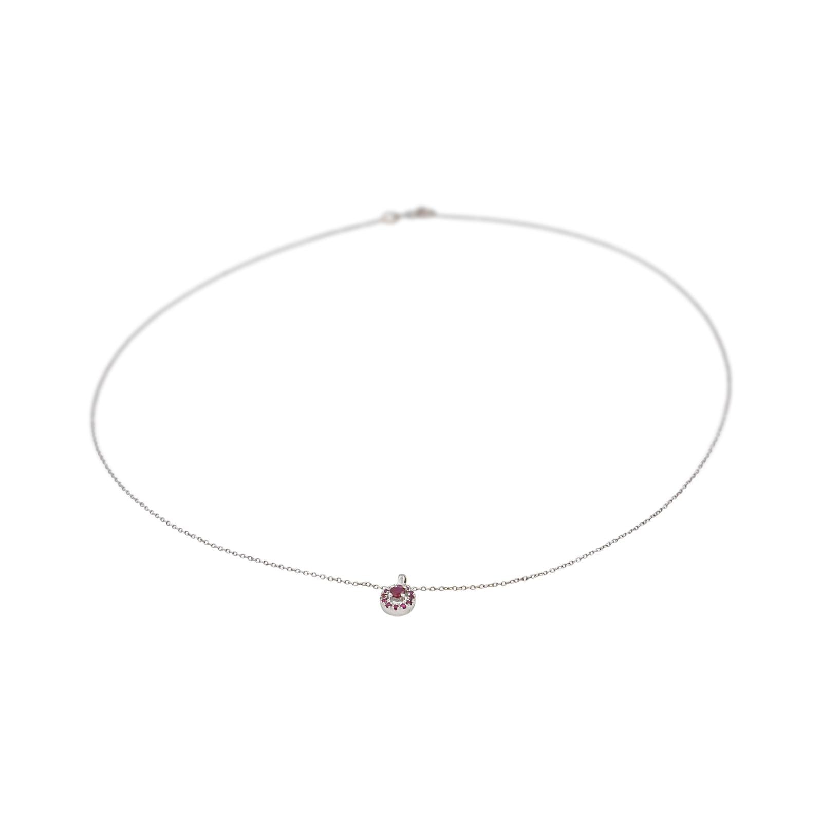 Mauboussin "Life, Pleasure & Passion" Necklace in White gold with Rubies