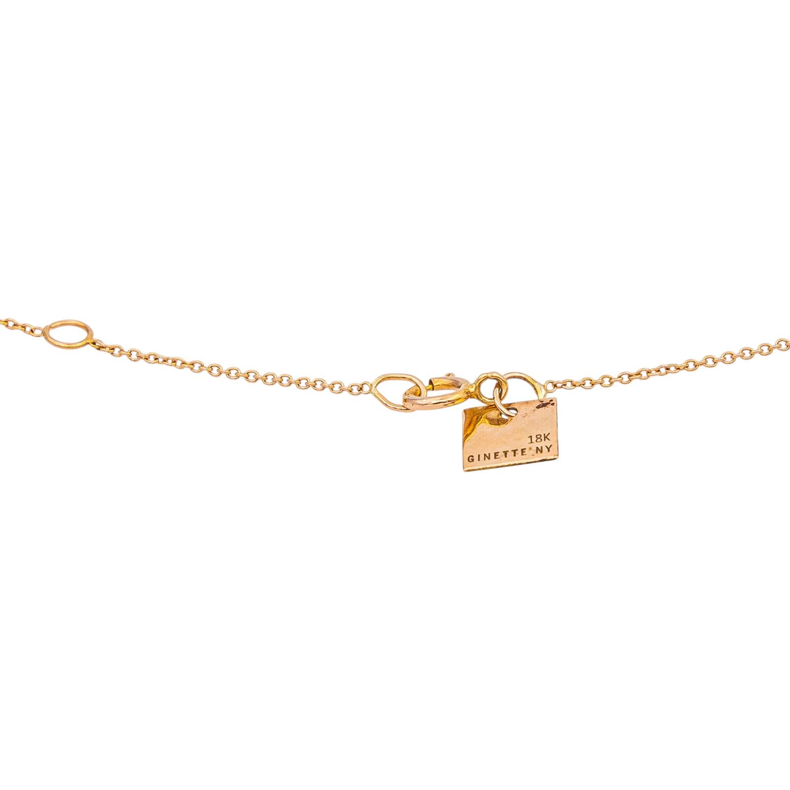 Ginette NY Necklace Pendant Ever Lapis Gold Rose gold Lapis lazuli
