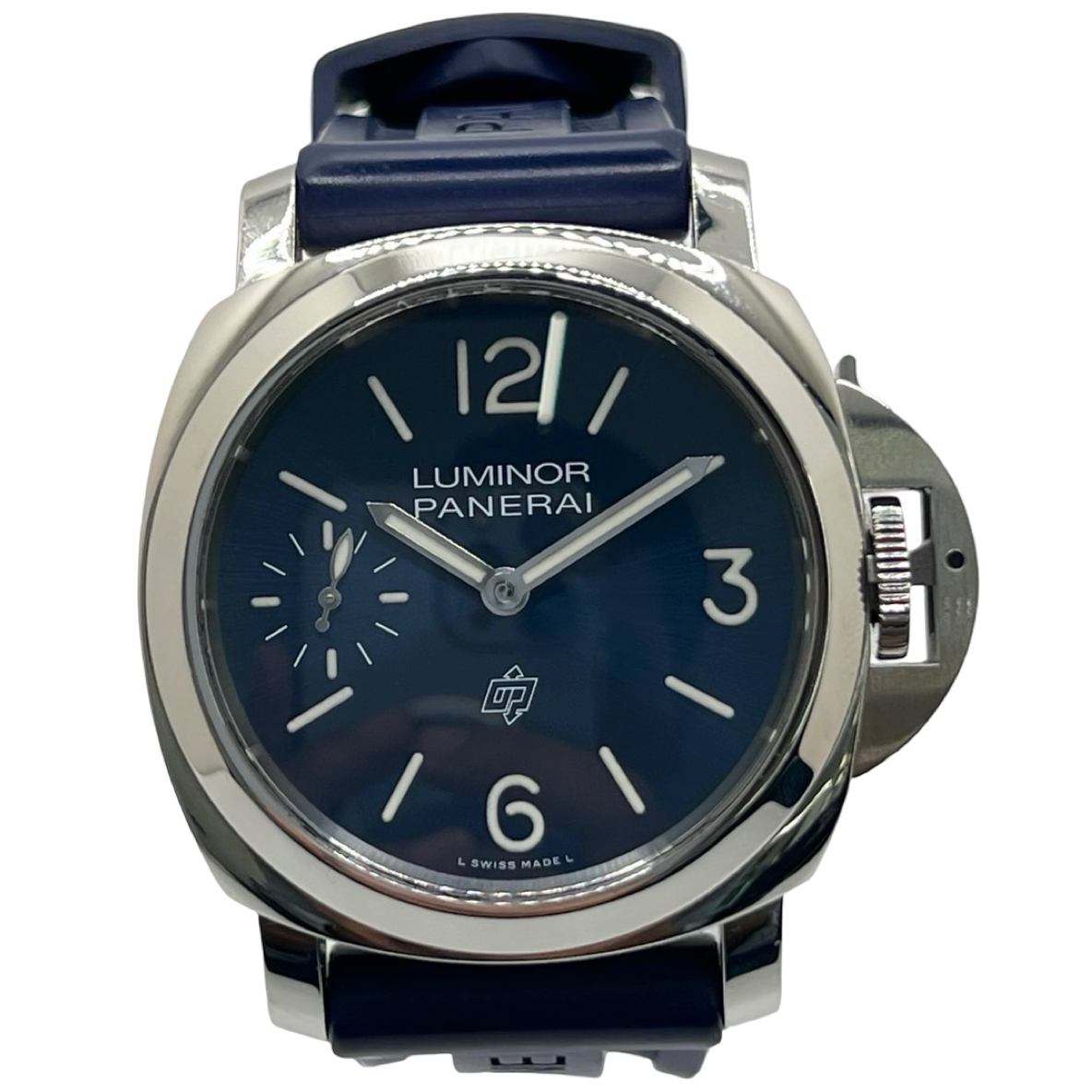 PANERAI "Luminor Base" Watch in Steel and Rubber