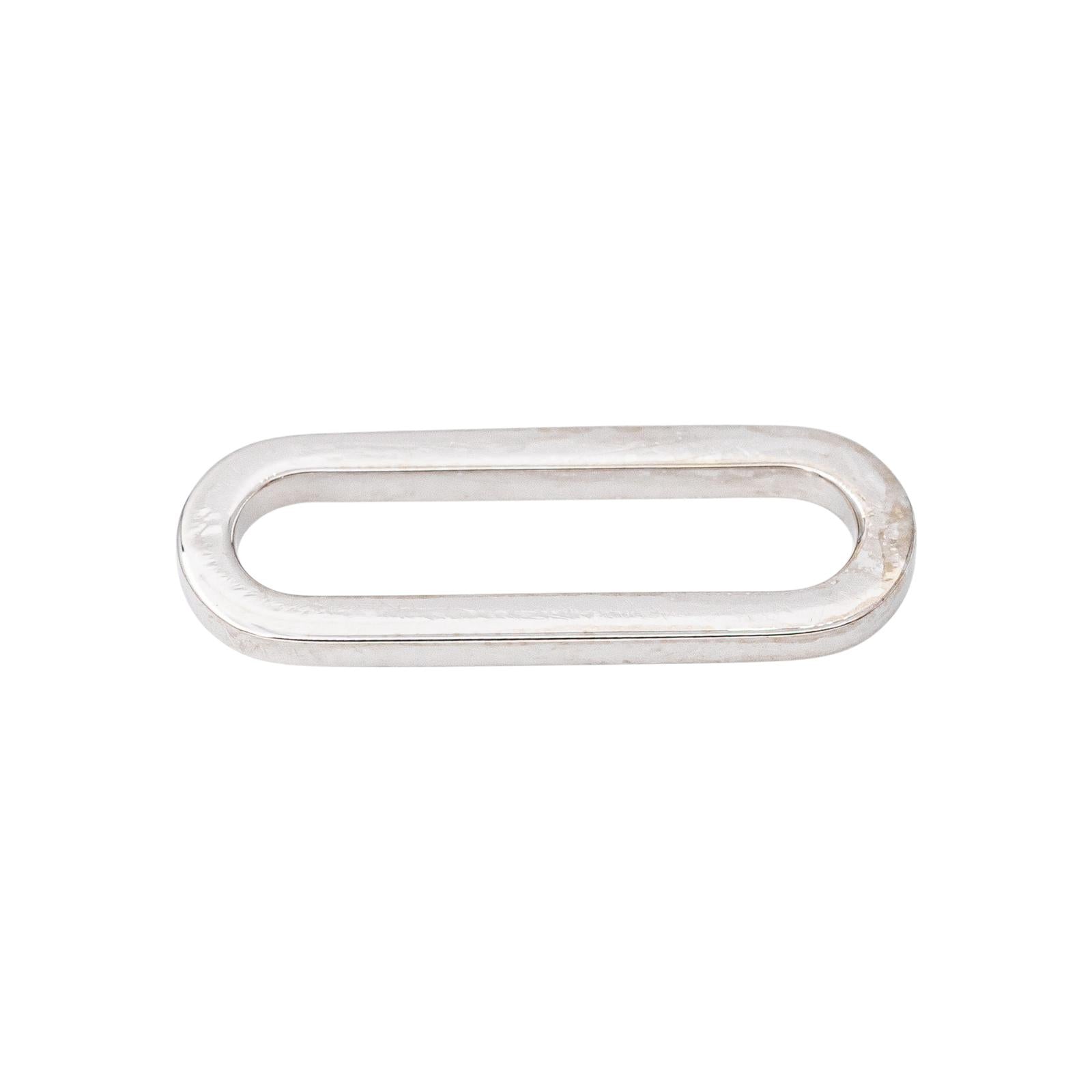 Dinh Van White Gold Link Cordon Bracelet