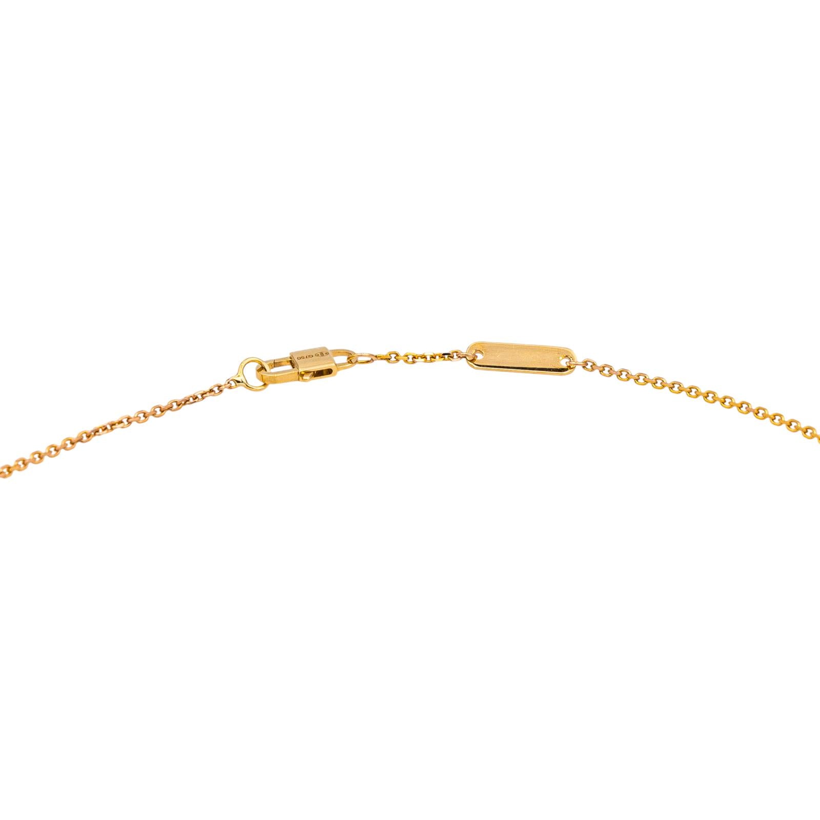 Dinh Van Necklace Pulse Yellow gold diamond