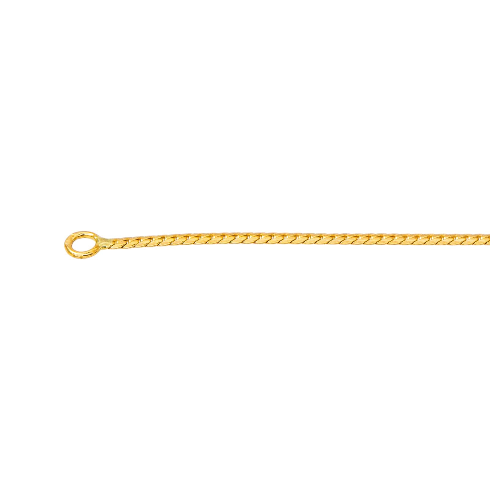 Collier Maille anglaise Or jaune Diamant
