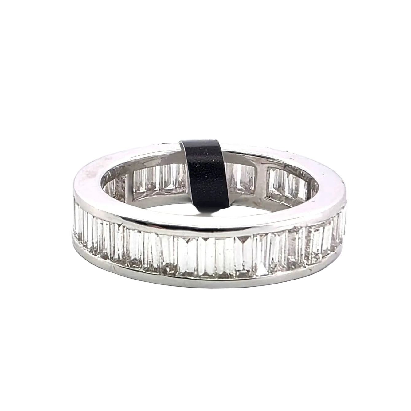 White Gold and Diamond Wedding Band