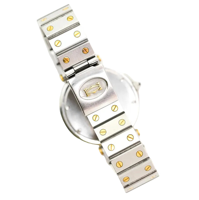 CARTIER "Santos Vendôme" Watch in Yellow Gold and Stainless Steel