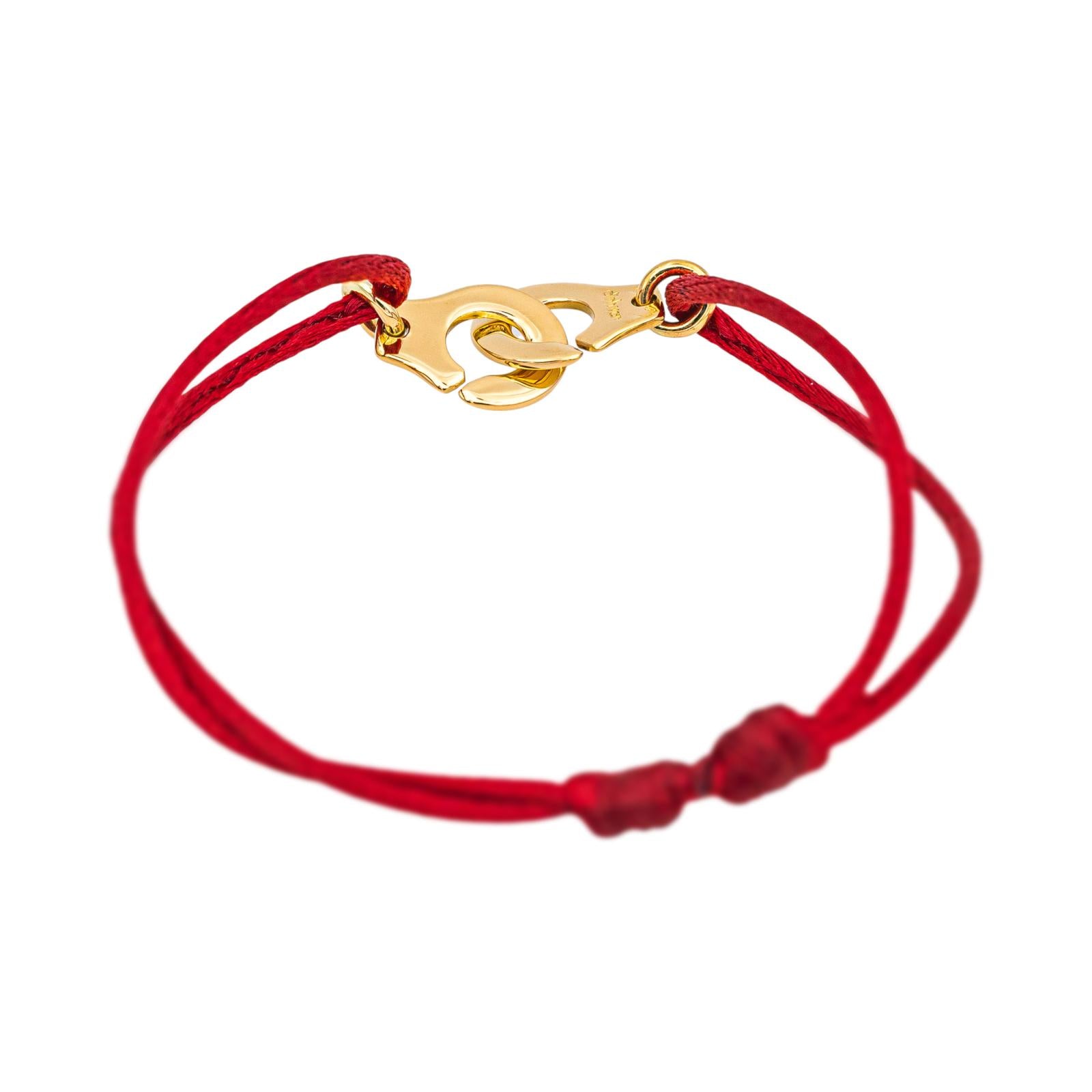 Dinh Van Bracelet Cordon Menottes Or jaune 