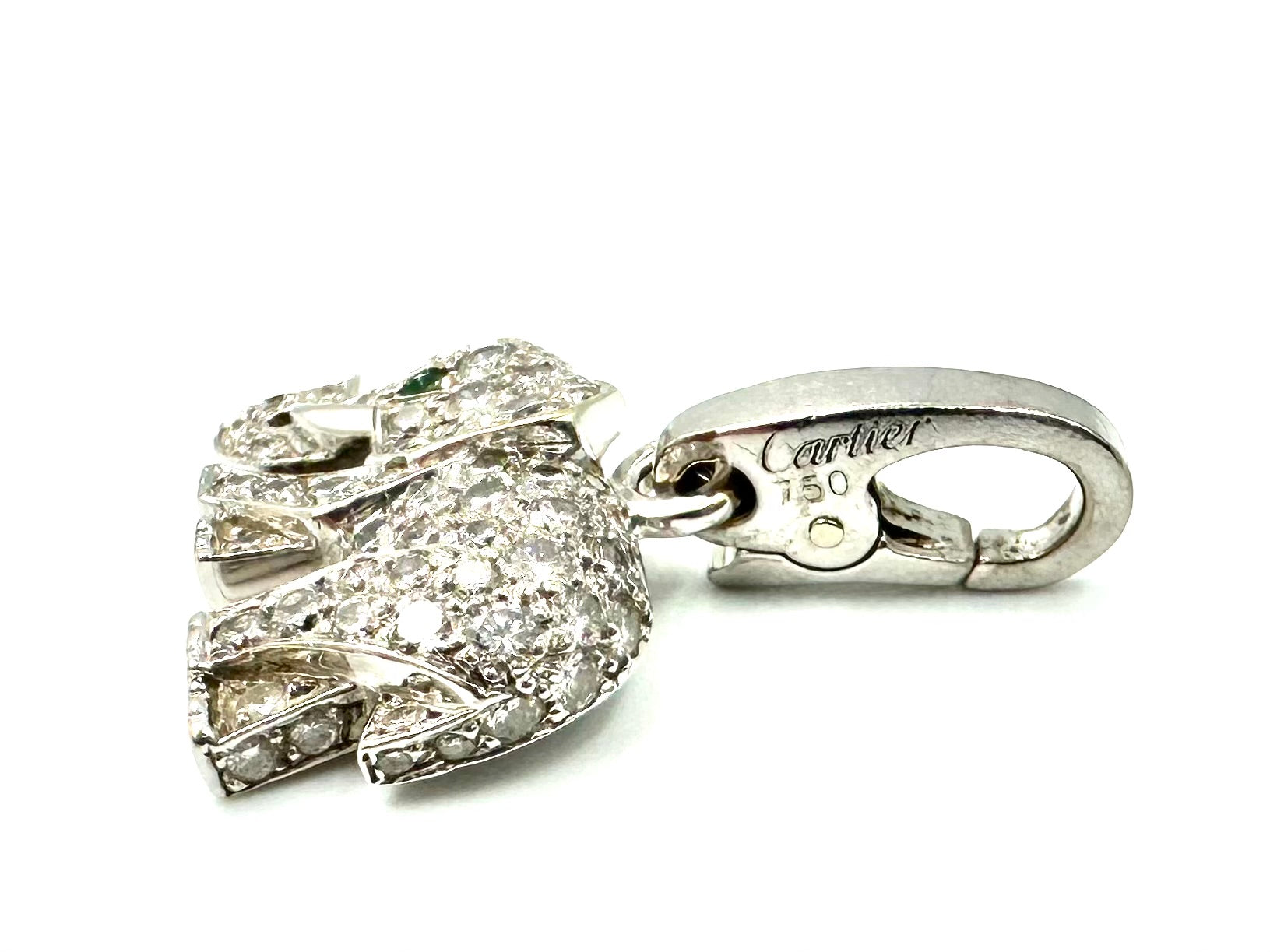 CARTIER Charm's Pendant in white gold and diamonds