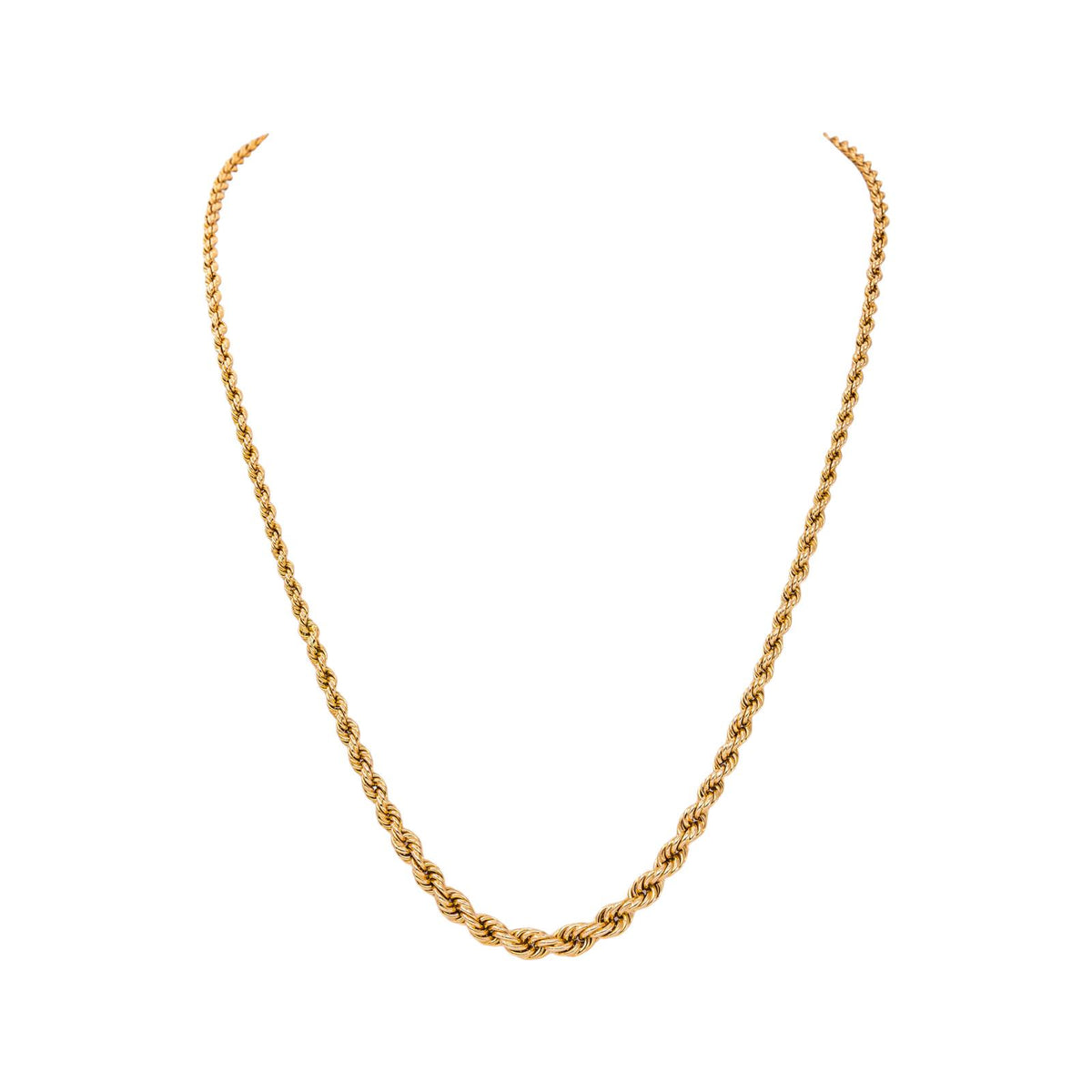 Collier Maille Corde Or rose