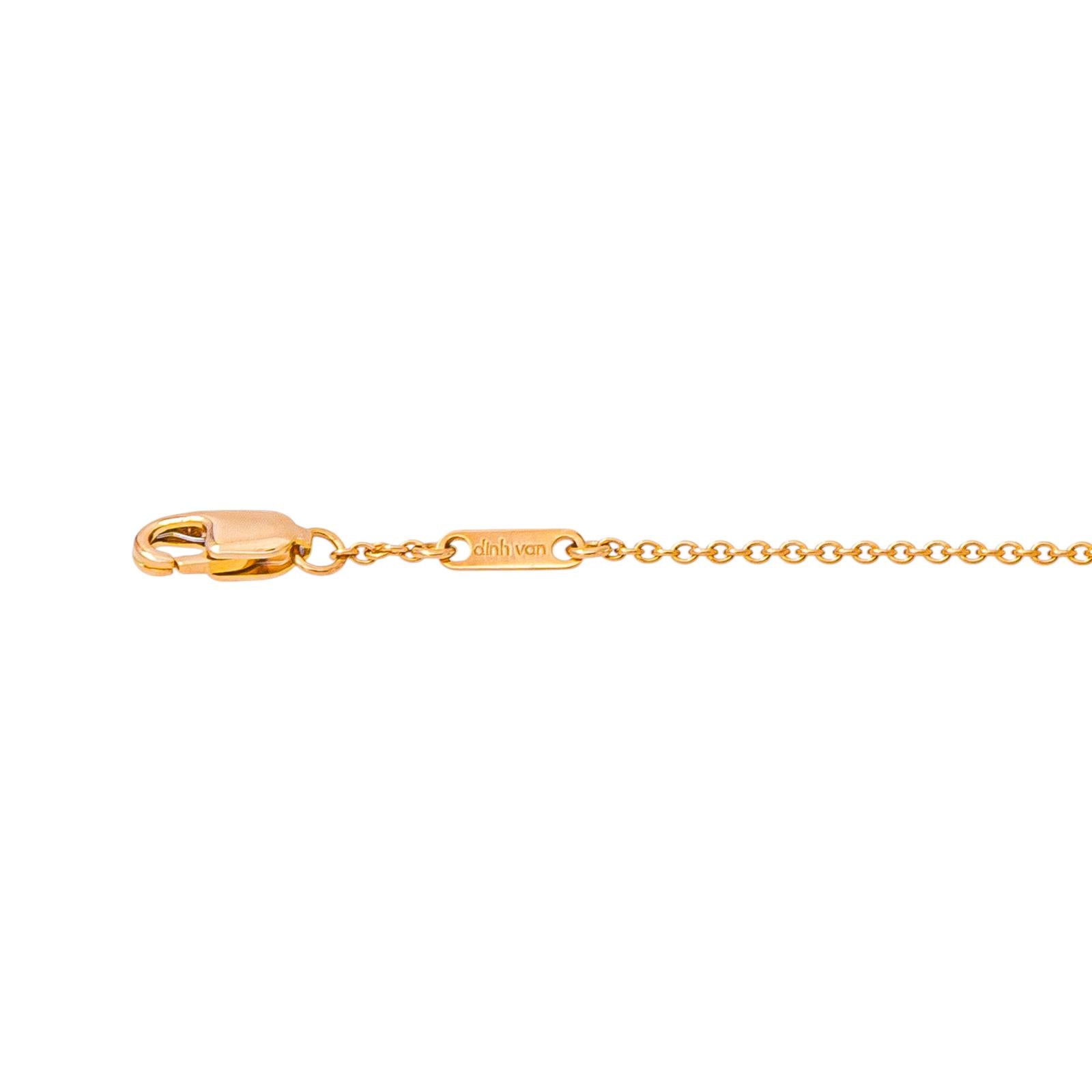Dinh Van Forçat Link Necklace Rose gold
