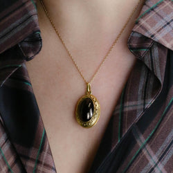 Yellow Gold and Garnet Pendant