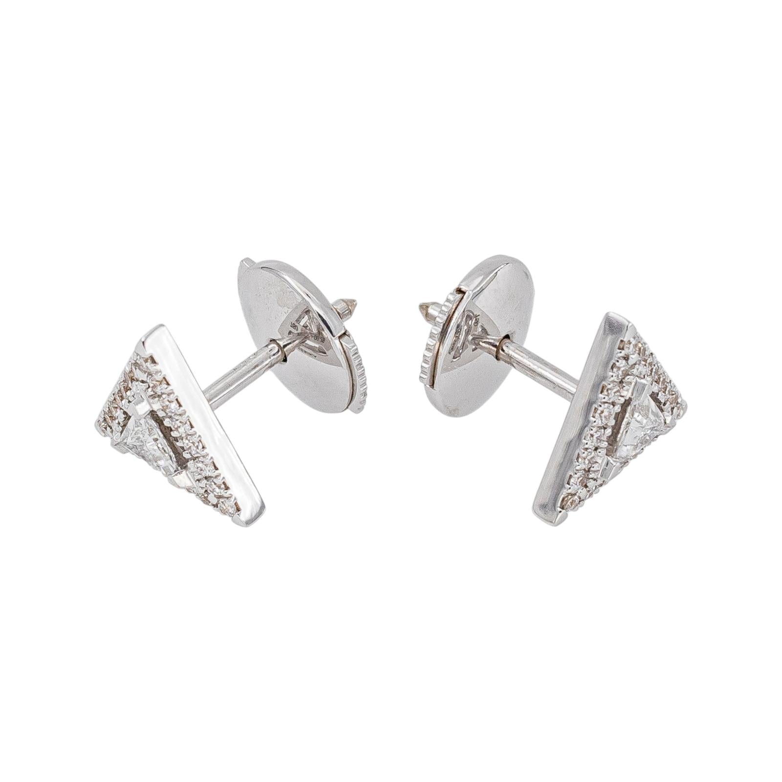 Messika Théa Stud Earrings in White gold with Diamonds