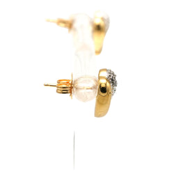 Earrings in White Gold, Yellow Gold, and Diamonds