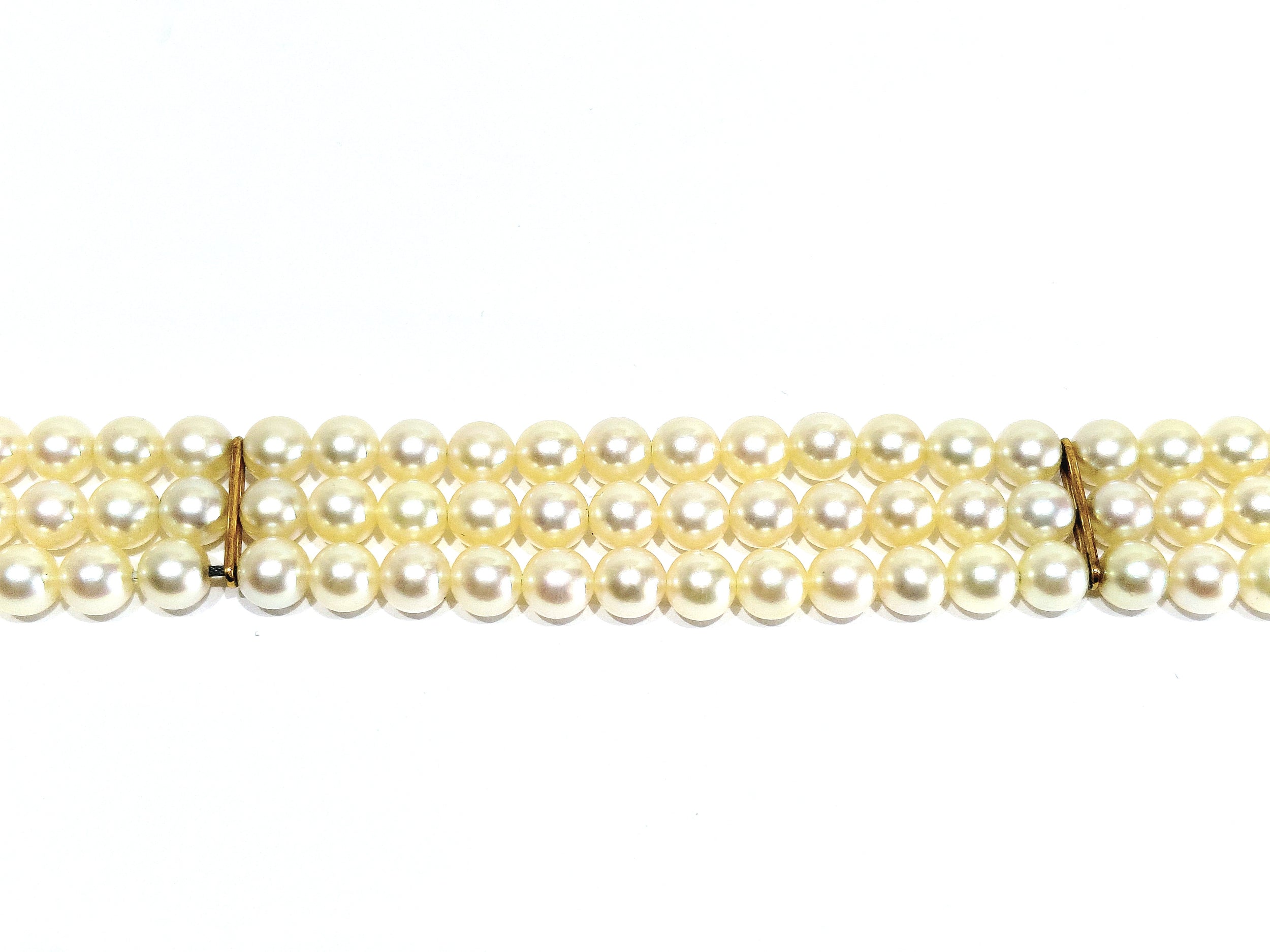 Gold and Pearl Bracelet